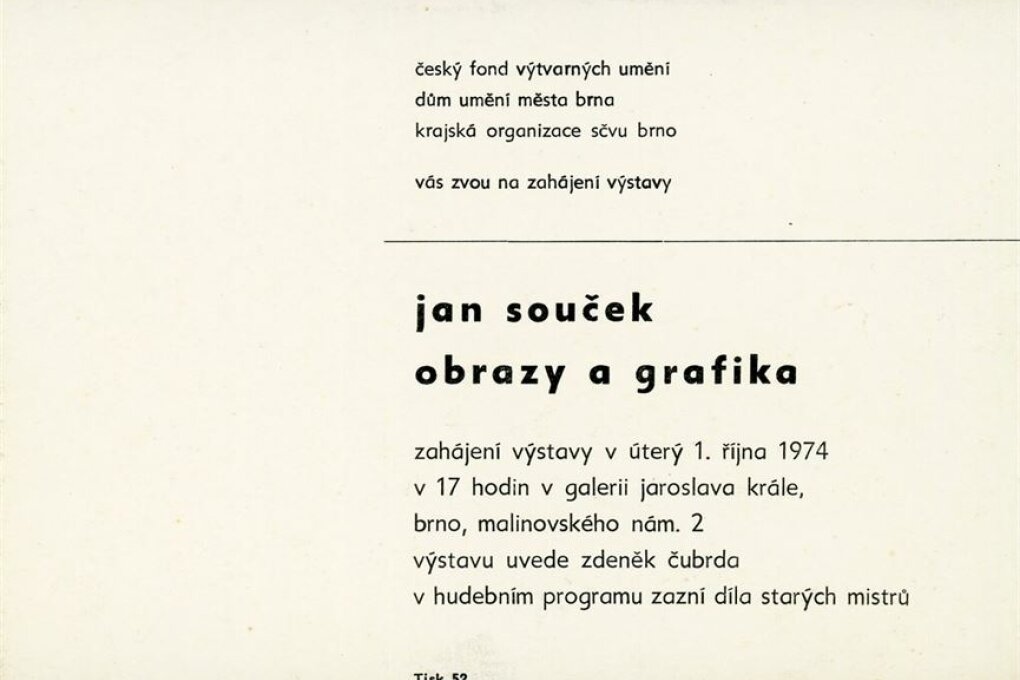 Jan Souček – obrazy a&nbsp;grafika